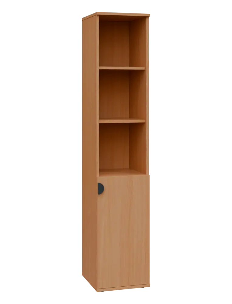 TN 5 - 3DN kancelářská skříň, 1-dveřová/nika, pravá, 1822x360x400, buk royal